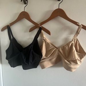 Black & Beige Harper Wilde Bliss Triangle Bralette, Size XL